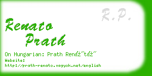 renato prath business card